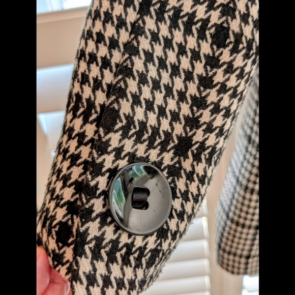 Marcona Black and White Houndstooth Coat - Picture 6 of 11